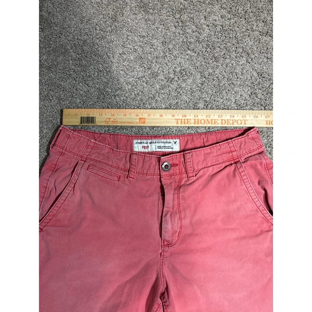 American Eagle Outfitters Prep Shorts Mens 33 Salmon Pink Coral Cotton Casual